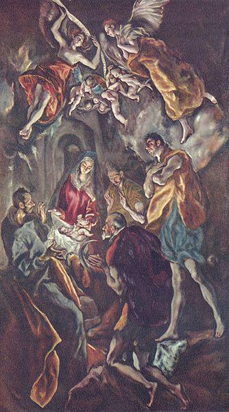 El Greco Anbetung der Hirten oil painting image